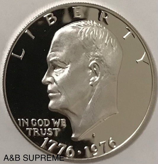 20) 1976 S Eisenhower Dollar Roll 40% Silver Gem Cameo Proof Bicentennial