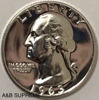 1963 Washington Quarter Gem Proof 90% Silver