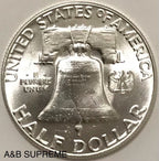 1953 Franklin Half Dollar Gem Bu Uncirculated 90% Silver