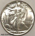 1947 Walking Liberty Half Dollar Gem Bu Uncirculated 90% Silver