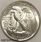 1947 Walking Liberty Half Dollar Gem Bu Uncirculated 90% Silver