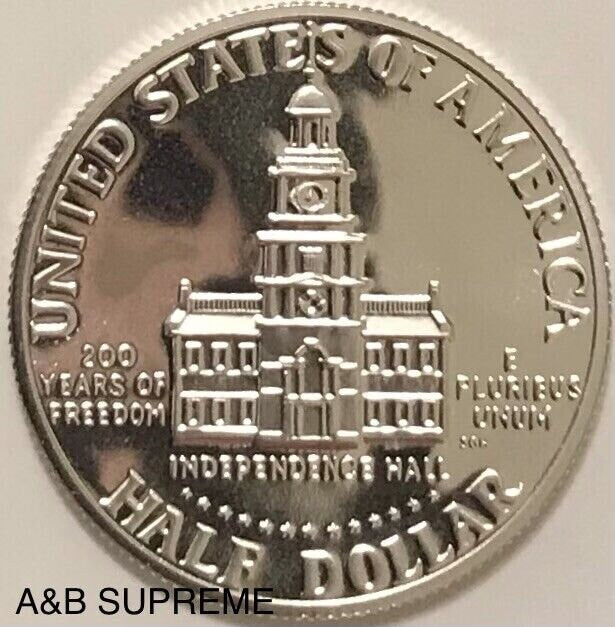 1976 S Kennedy Half Dollar 40% Silver Gem Cameo Proof Bicentennial