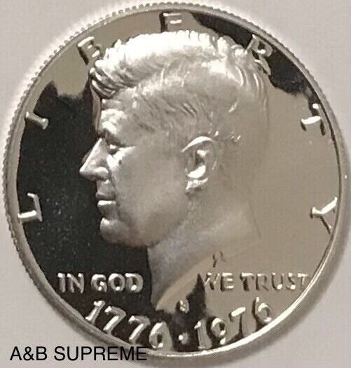 1976 S Kennedy Half Dollar 40% Silver Gem Cameo Proof Bicentennial