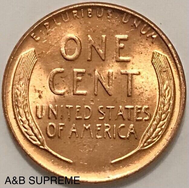 1958 D Lincoln Wheat Cent Bronze Penny Gem Bu Uncirculated