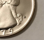 1979 S Washington Quarter Dollar Type 1 Filled S Clad Gem Proof
