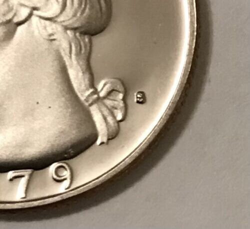 1979 S Washington Quarter Dollar Type 1 Filled S Clad Gem Proof