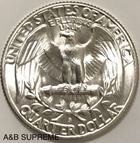 1953 S Washington Quarter Uncirculated Gem Bu 90% Silver