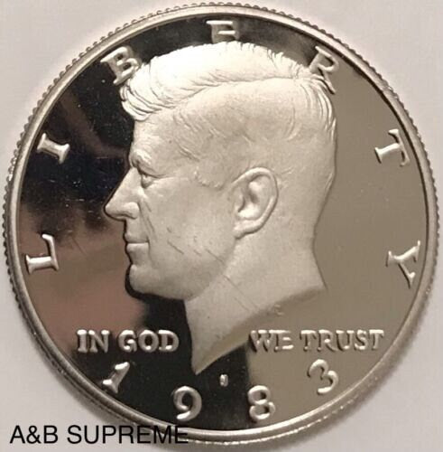 1983 S Kennedy Half Dollar Gem Cameo Clad Proof
