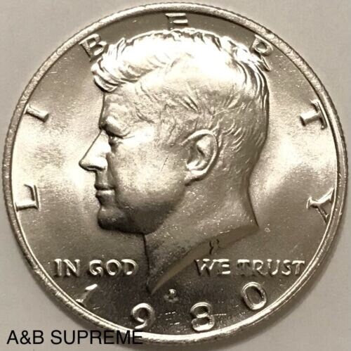 1980 P Kennedy Half Dollar Gem Bu Uncirculated