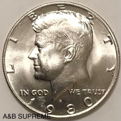 1980 D Kennedy Half Dollar Gem Bu Uncirculated