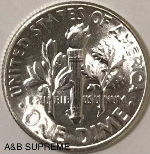 1955 S Roosevelt Dime Gem Bu Uncirculated 90% Silver