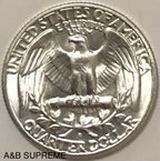 1954 D Washington Quarter Gem Bu Uncirculated 90% Silver