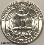 1952 D Washington Quarter Uncirculated Gem Bu 90% Silver