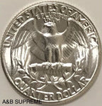 1957 Washington Quarter Gem Bu Uncirculated 90% Silver