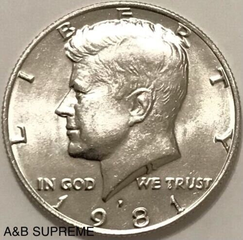 1981 D Kennedy Half Dollar Gem Bu Uncirculated