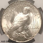 1923 Peace Dollar NGC MS 63 With Strong Mint Luster