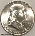1952 S Franklin Half Dollar Gem Bu Uncirculated 90% Silver