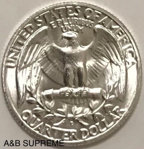 1959 D Washington Quarter Gem Bu Uncirculated 90% Silver
