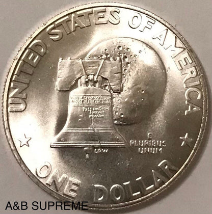 1976 S Eisenhower Dollar 40% Silver Gem Bu Uncirculated Bicentennial