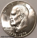1976 S Eisenhower Dollar 40% Silver Gem Bu Uncirculated Bicentennial