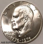 1976 S Eisenhower Dollar 40% Silver Gem Bu Uncirculated Bicentennial