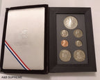 1989 S Prestige Proof Set Congress Bicentennial 90% Silver Dollar With COA