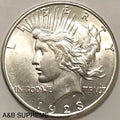 1923 S Peace Dollar Bu Brilliant Uncirculated 90% Silver