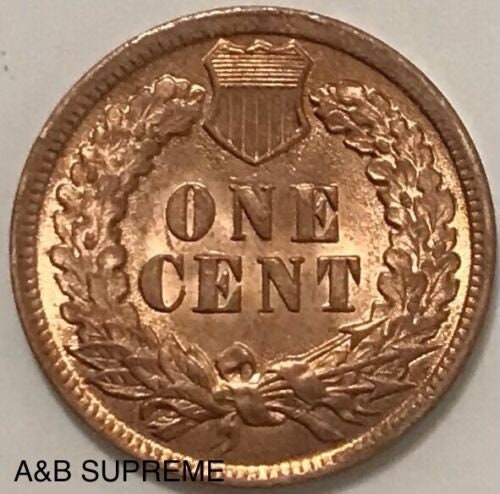 1901 Indian Head Cent Bronze Penny RED Gem Bu Uncirculated