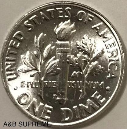 1952 D Roosevelt Dime Gem Bu Uncirculated 90% Silver