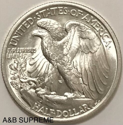 1935 Walking Liberty Half Dollar Gem Bu Uncirculated 90% Silver