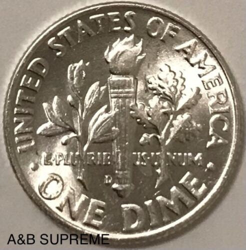 1953 D Roosevelt Dime Gem Bu Uncirculated 90% Silver