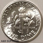 1960 D Roosevelt Dime Gem Bu Uncirculated 90% Silver