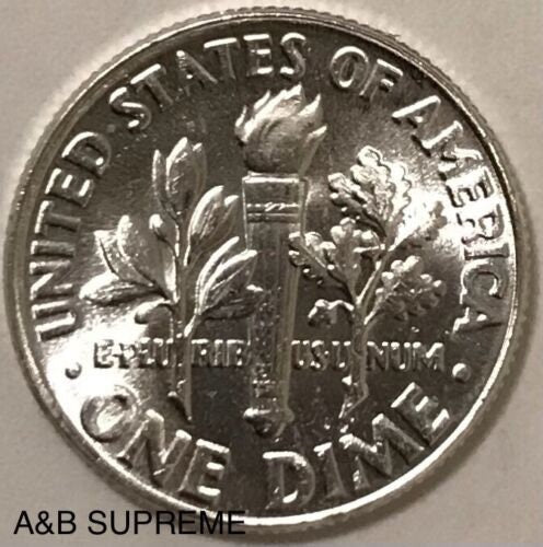 1963 D Roosevelt Dime Gem Bu Uncirculated 90% Silver