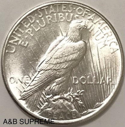 1935 Peace Dollar Strong Mint Luster Gem Bu Uncirculated 90% Silver