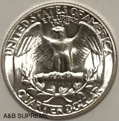 1945 Washington Quarter Gem Bu Uncirculated 90% Silver