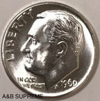 1960 D Roosevelt Dime Gem Bu Uncirculated 90% Silver