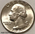 1981 D Washington Quarter Dollar Gem Bu Uncirculated