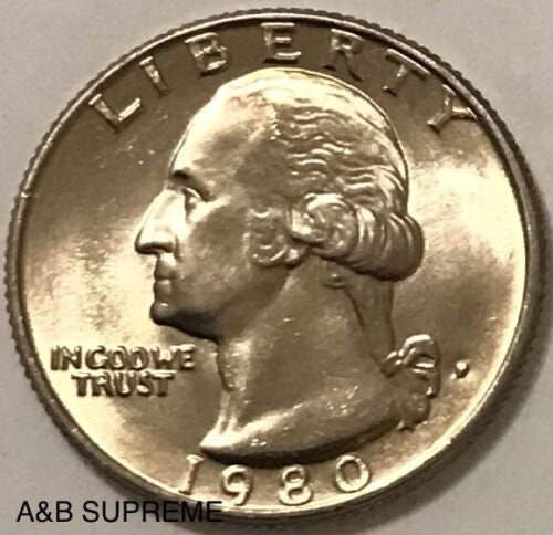 1980 P Washington Quarter Dollar Gem Bu Uncirculated