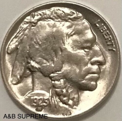 1925 Indian Head Buffalo Nickel Gem Bu Uncirculated