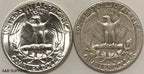 2) 1932-1964 Washington Quarter Gem Bu Uncirculated & Average Circulated 90% Silver
