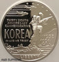1991 P Korean War Korea Cameo Gem Proof Commemorative Dollar 90% Silver