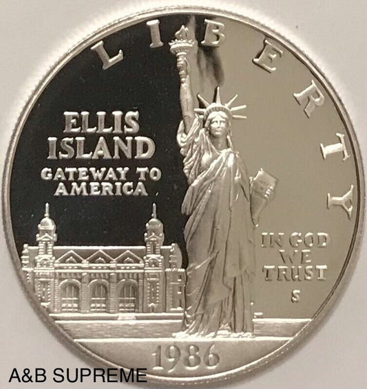 1986 S Statue Of Liberty Gem Proof Cameo Commemorative Dollar 90% Silver