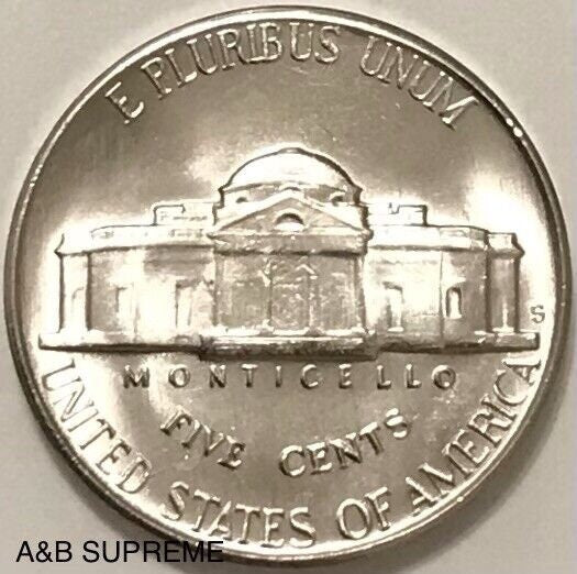 1948 S Jefferson Nickel Gem Bu Uncirculated