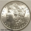 1887 Morgan Dollar From OBW Estate Roll Choice-Gem Bu Uncirculated 90% Silver