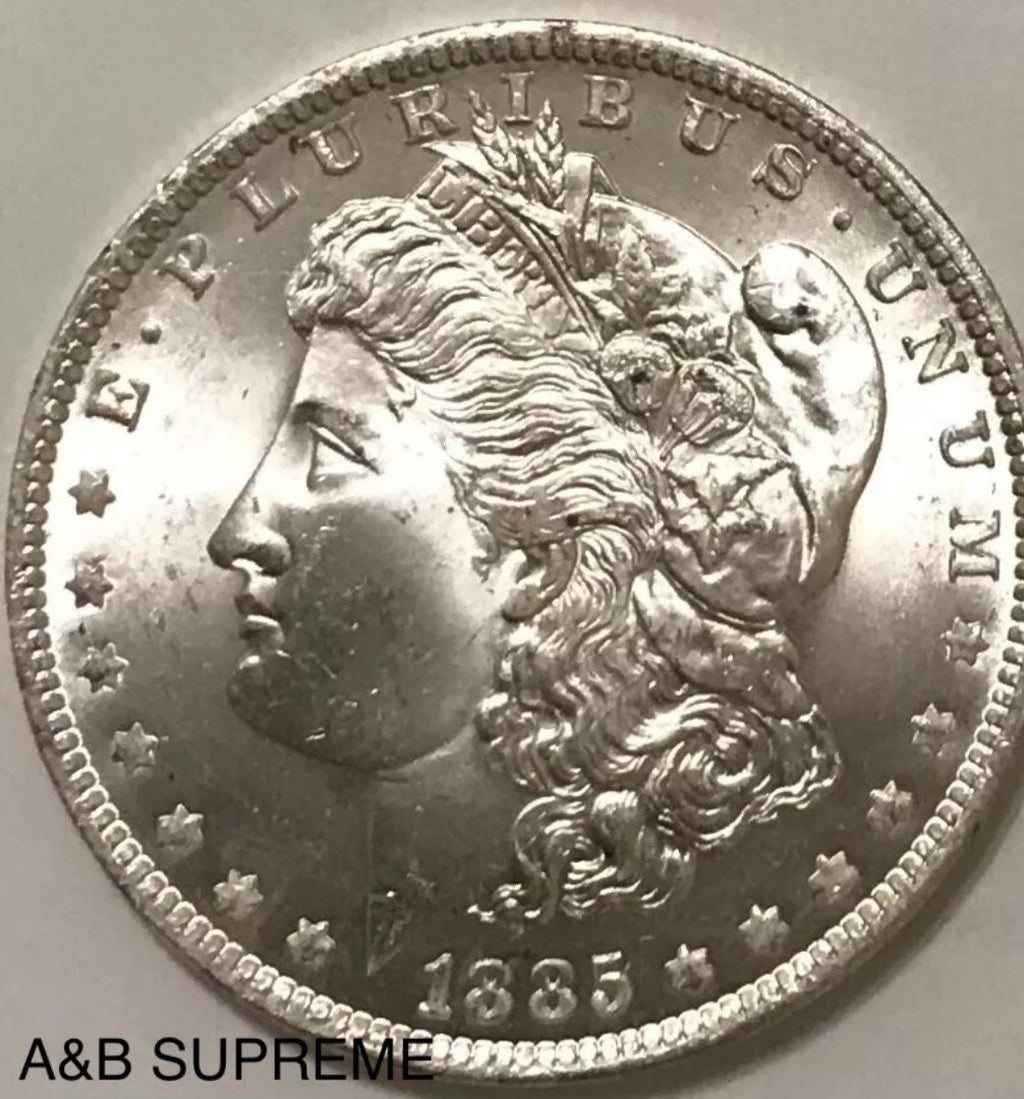 1885 Morgan Dollar From OBW Estate Roll Choice-Gem Bu Uncirculated 90% Silver