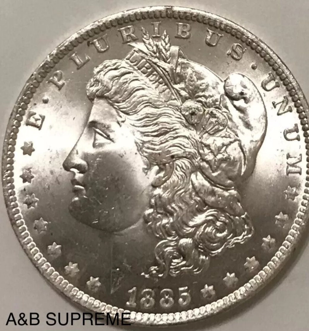 1885 Morgan Dollar From OBW Estate Roll Choice-Gem Bu Uncirculated 90% Silver