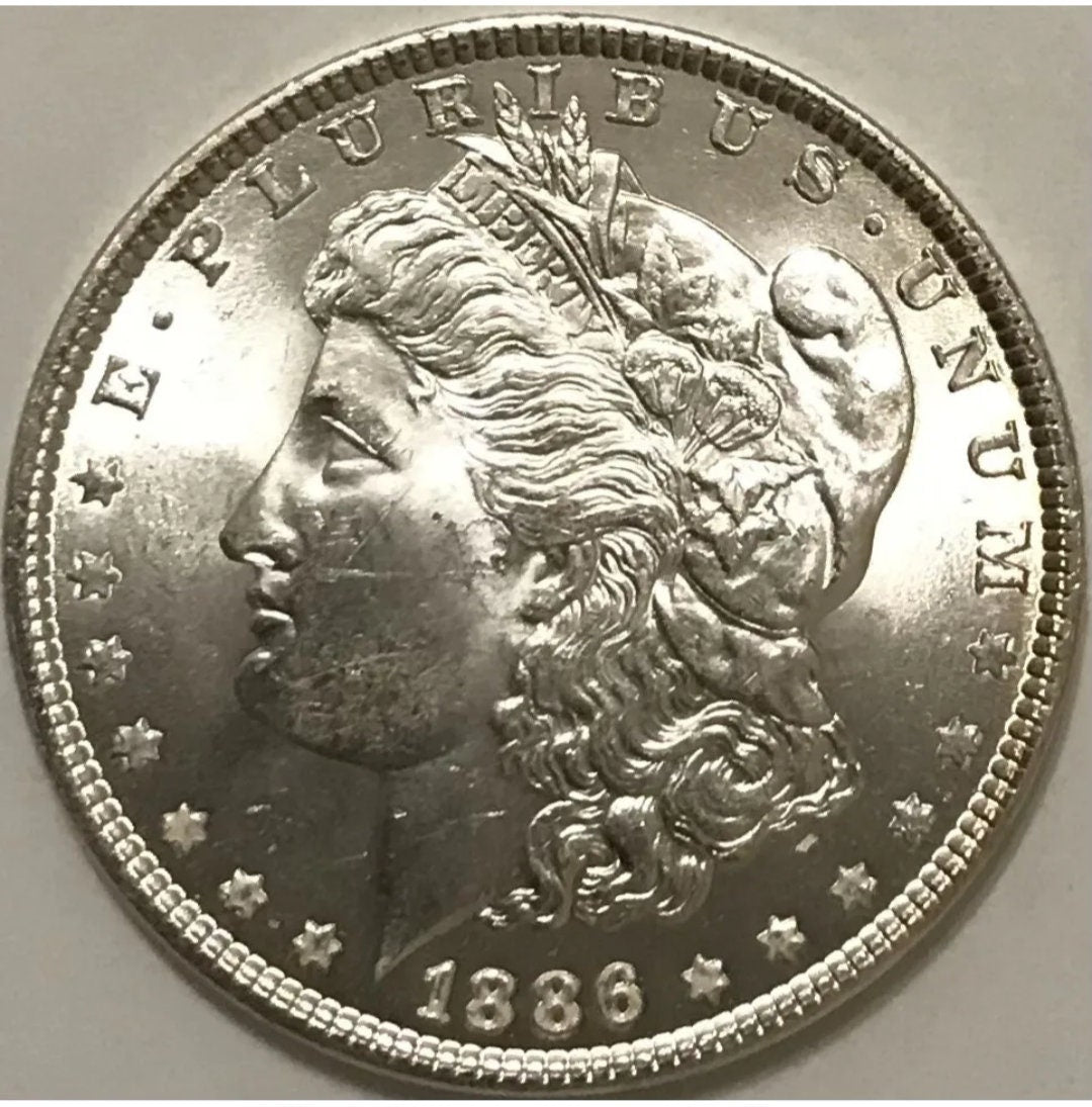 1886 Morgan Dollar From OBW Estate Roll Choice-Gem Bu Uncirculated 90% Silver