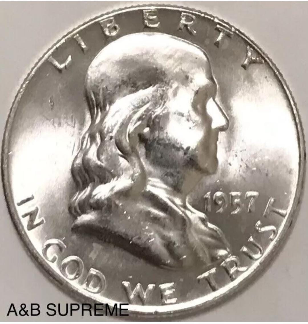 1) Franklin Half Dollar From OBW Roll Estate Hoard CHOICE-GEM Bu Uncirculated 90% Silver