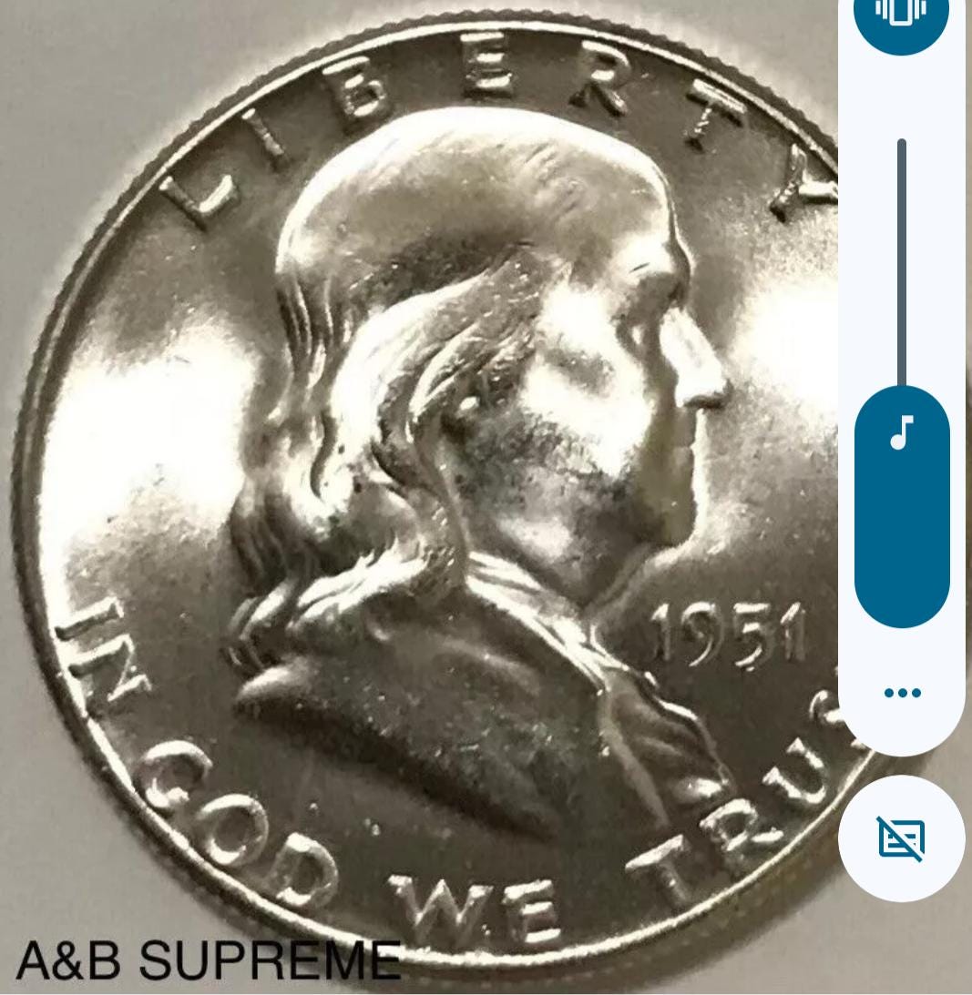 1) Franklin Half Dollar From OBW Roll Estate Hoard CHOICE-GEM Bu Uncirculated 90% Silver