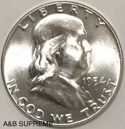 1) Franklin Half Dollar From OBW Roll Estate Hoard CHOICE-GEM Bu Uncirculated 90% Silver